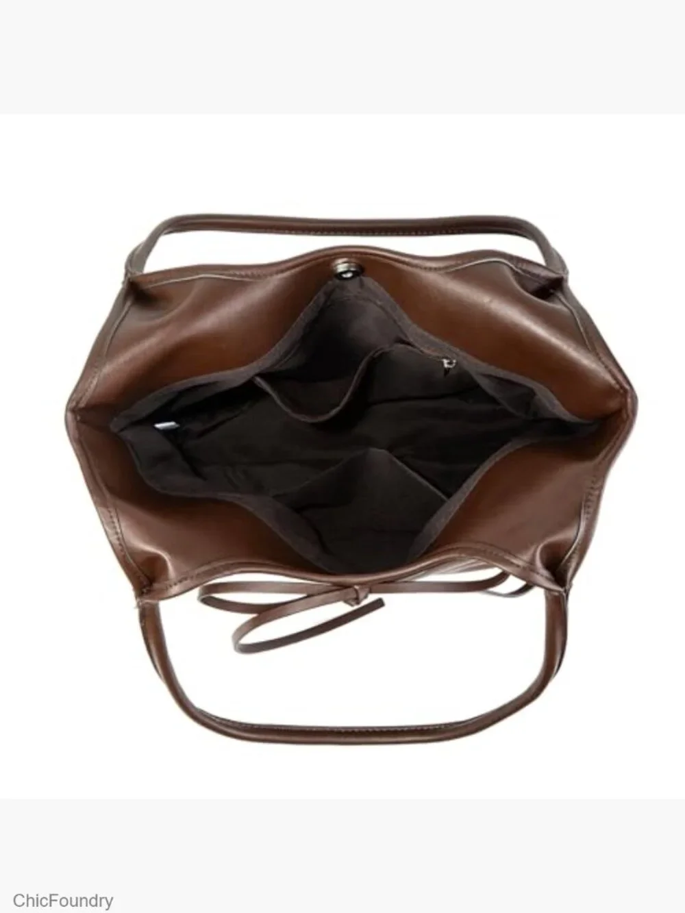 Vintage French Bow Hobo Bag Large Capacity Shoulder Tote Satchel